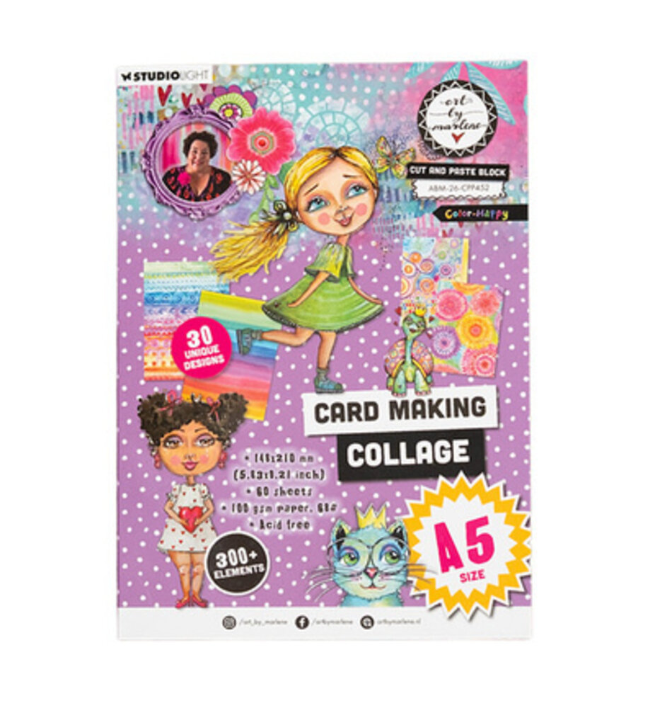 Studio Light Color-Happy A5 Collage Paper Pad (ABM-26-CPP452)