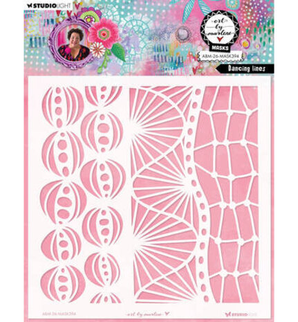 Studio Light Masking Stencil Dancing Lines (ABM-26-MASK394)