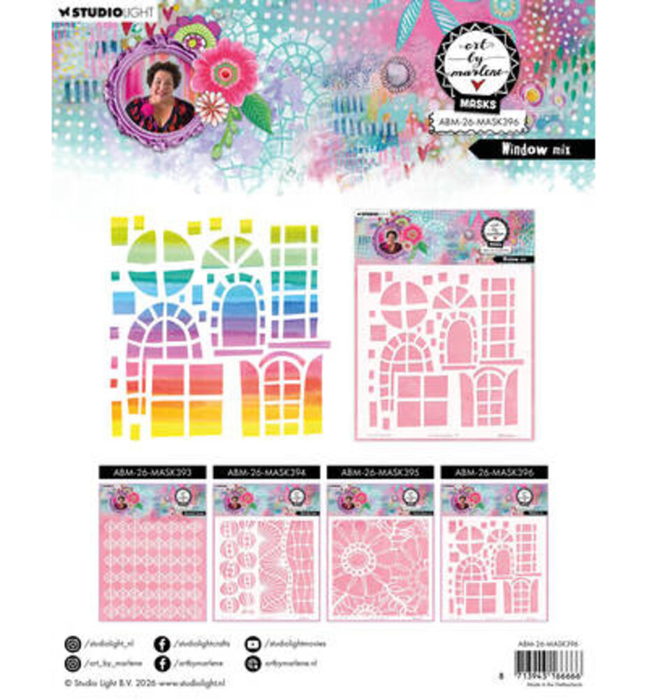 Studio Light Masking Stencil Window Mix (ABM-26-MASK396)