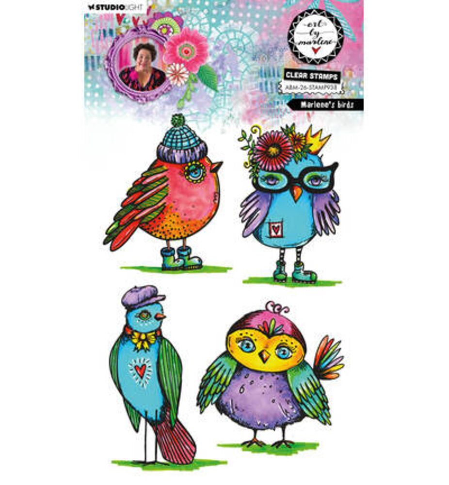 Studio Light PRE-ORDER Clear Stamp Marlene's Birds (ABM-26-STAMP938) Studio Light PRE-ORDER Clear Stamp Marlene's Birds (ABM-26-STAMP938)