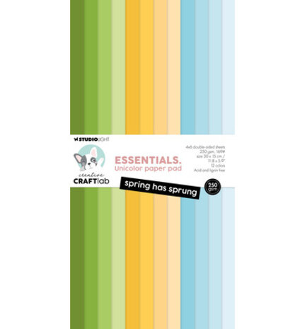 Creative Craftlab Essentials Spring Has Sprung Slimline Unicolor Paper Pad (CCL-ES-UPP471)