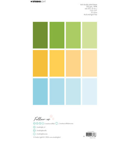 Creative Craftlab PRE-ORDER Essentials Spring Has Sprung Slimline Unicolor Paper Pad (CCL-ES-UPP471)