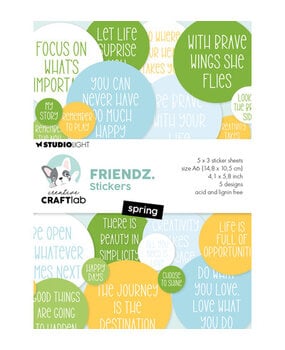 Creative Craftlab Friendz Spring A6 Sticker Pad (CCL-FR-STIC74) Creative Craftlab Friendz Spring A6 Sticker Pad (CCL-FR-STIC74)