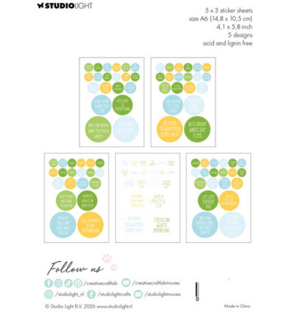 Creative Craftlab Friendz Spring A6 Sticker Pad (CCL-FR-STIC74)