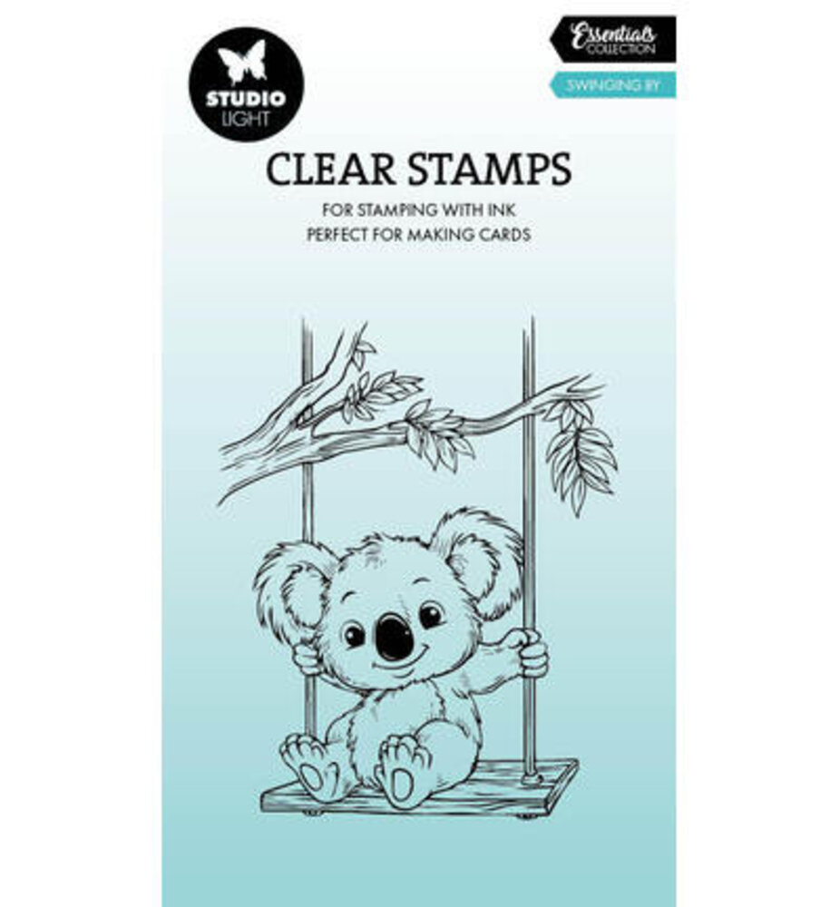 Studio Light PRE-ORDER Essentials Clear Stamps Swinging by Koala (SL-ES-STAMP946)