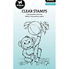 Studio Light PRE-ORDER Essentials Clear Stamps Catching up Monkey (SL-ES-STAMP947)