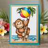 Studio Light PRE-ORDER Essentials Clear Stamps Catching up Monkey (SL-ES-STAMP947)
