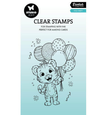 Studio Light PRE-ORDER Essentials Clear Stamps Wild Party Tiger (SL-ES-STAMP949)