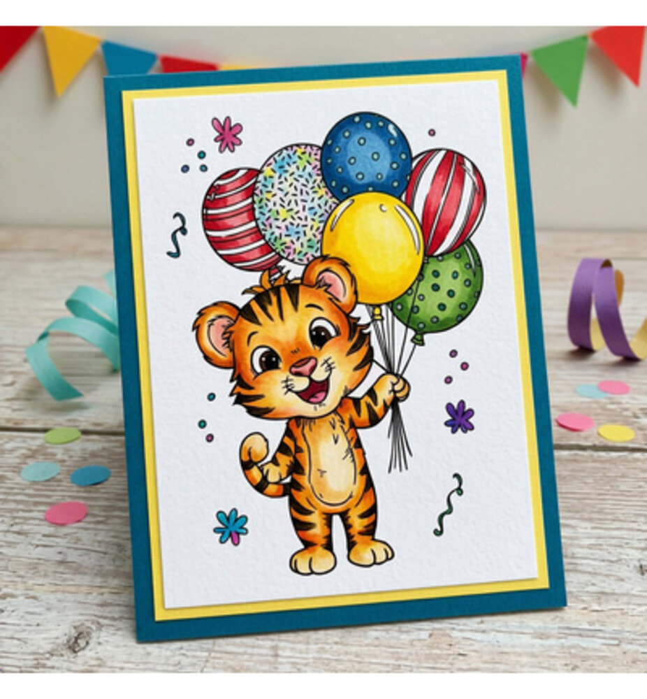 Studio Light PRE-ORDER Essentials Clear Stamps Wild Party Tiger (SL-ES-STAMP949)