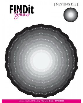 Find It Trading Stitched Wavey Circles Nesting Dies (FITBND001)