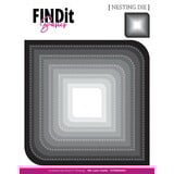 Find It Trading Stitched Dual Corner Squares Nesting Dies (FITBND009)