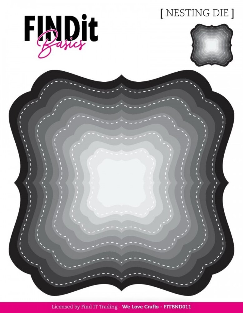 Find It Trading Deco Squares Nesting Dies (FITBND011) Find It Trading Deco Squares Nesting Dies (FITBND011)