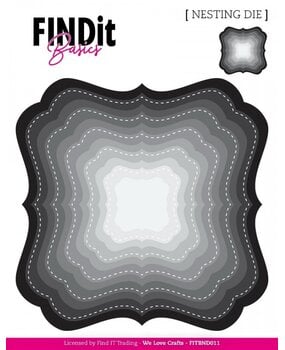 Find It Trading Deco Squares Nesting Dies (FITBND011)
