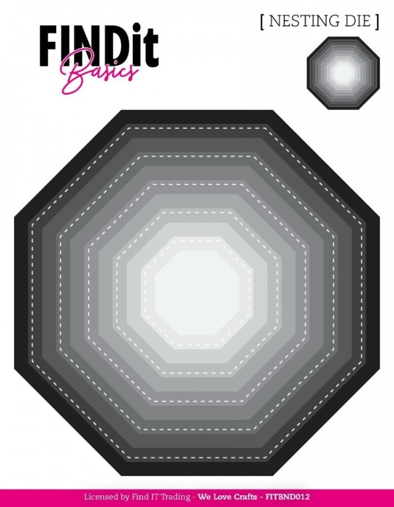Find It Trading Stitched Octagon Nesting Dies (FITBND012)