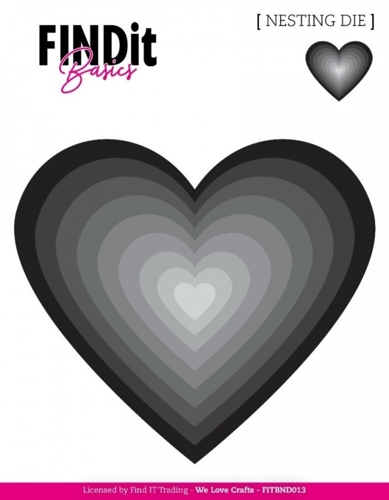 Find It Trading Hearts 2 Nesting Dies (FITBND013) Find It Trading Hearts 2 Nesting Dies (FITBND013)