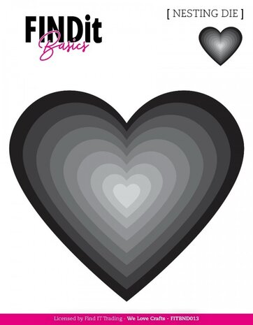 Find It Trading Hearts 2 Nesting Dies (FITBND013) Find It Trading Hearts 2 Nesting Dies (FITBND013)