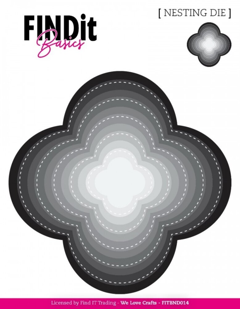 Find It Trading Stitched Quatrefoil Nesting Dies (FITBND014)