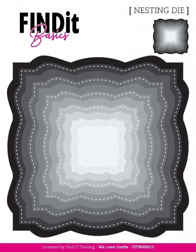 Find It Trading Wavey Squares Nesting Dies (FITBND015) Find It Trading Wavey Squares Nesting Dies (FITBND015)
