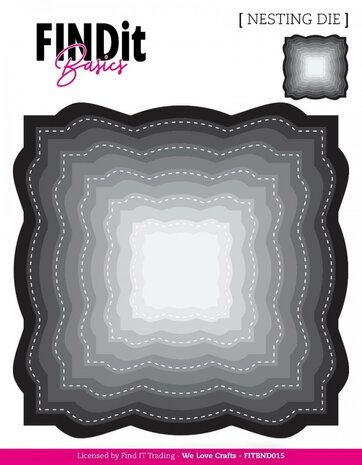 Find It Trading Wavey Squares Nesting Dies (FITBND015) Find It Trading Wavey Squares Nesting Dies (FITBND015)