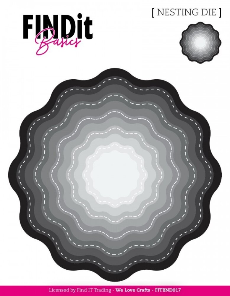 Find It Trading Stitched Wavy Bloom Nesting Dies (FITBND017) Find It Trading Stitched Wavy Bloom Nesting Dies (FITBND017)