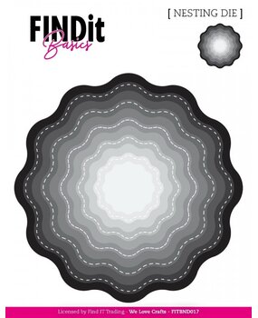 Find It Trading Stitched Wavy Bloom Nesting Dies (FITBND017)