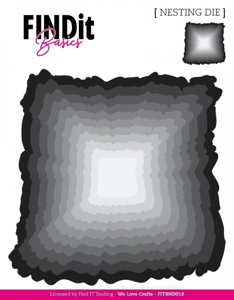 Find It Trading Rough Edge Square Nesting Dies (FITBND018) Find It Trading Rough Edge Square Nesting Dies (FITBND018)