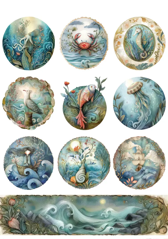 Fripperies Magic Ocean A5 Journal Paperpack (MAG) Fripperies Magic Ocean A5 Journal Paperpack (MAG)