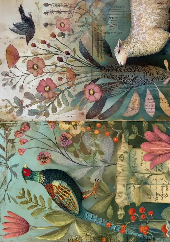 Fripperies Folk Art Animals A5 Journal Paperpack (FOL) Fripperies Folk Art Animals A5 Journal Paperpack (FOL)