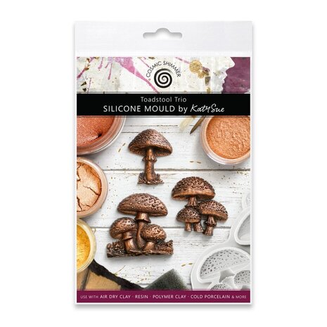 Cosmic Shimmer Silicone Mould Toadstool Trio (CE0156-CS)