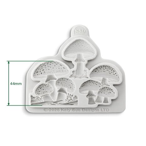 Cosmic Shimmer Silicone Mould Toadstool Trio (CE0156-CS)