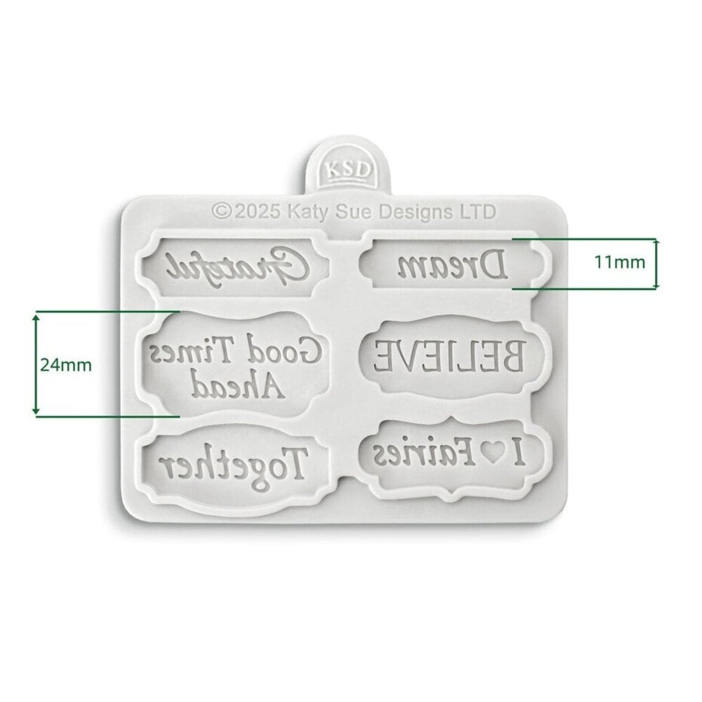 Cosmic Shimmer Silicone Mould Believers Mini Plaques (CE0157-CS)