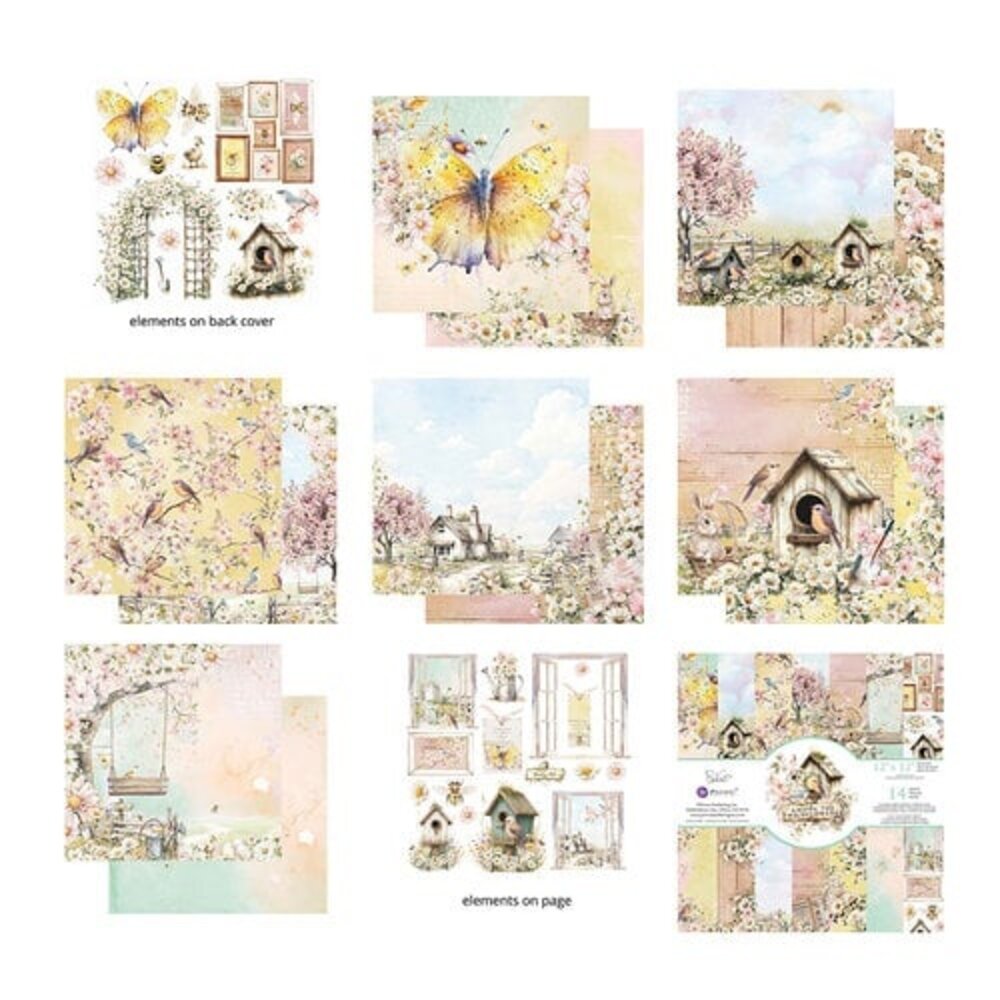 Prima Marketing Inc PRE-ORDER Among the Wildflowers 12x12 Inch Paper Pad (682224)