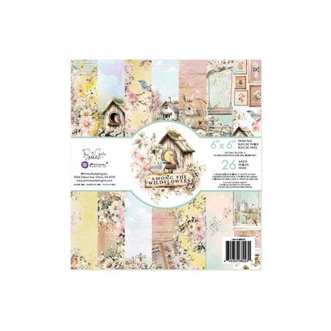 Prima Marketing Inc Among the Wildflowers 6x6 Inch Paper Pad (682231)