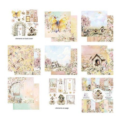 Prima Marketing Inc Among the Wildflowers 6x6 Inch Paper Pad (682231)