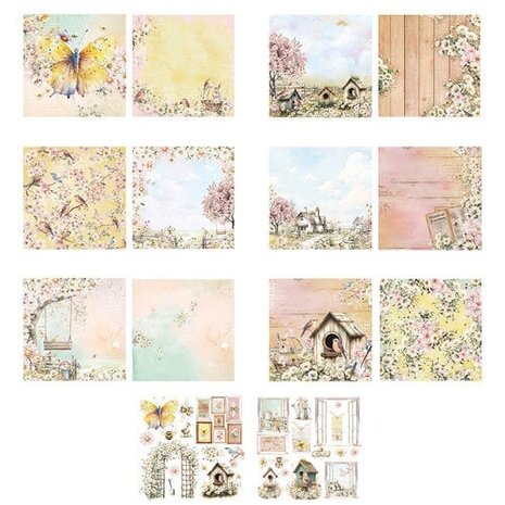 Prima Marketing Inc Among the Wildflowers 6x6 Inch Paper Pad (682231)