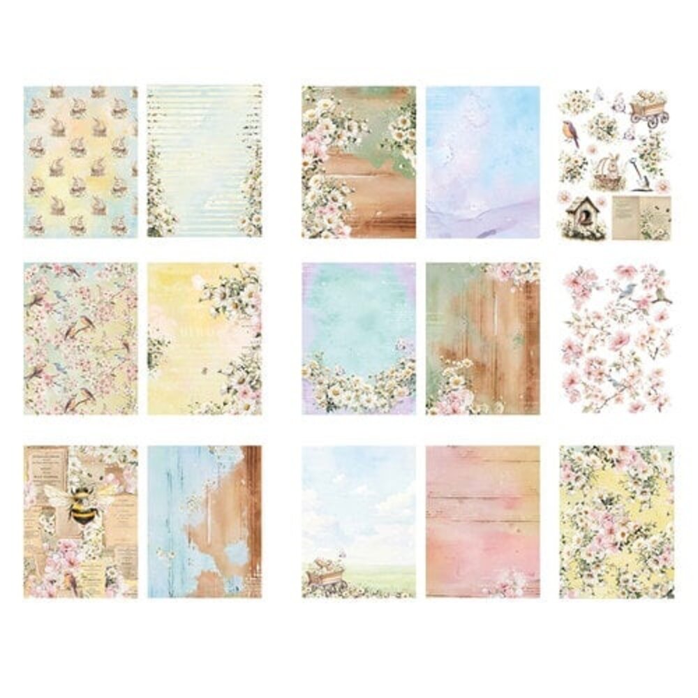 Prima Marketing Inc Among the Wildflowers 6x8 Inch Paper Pad (682248)