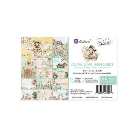 Prima Marketing Inc Among the Wildflowers 4x6 Inch Journaling Cards (682255)