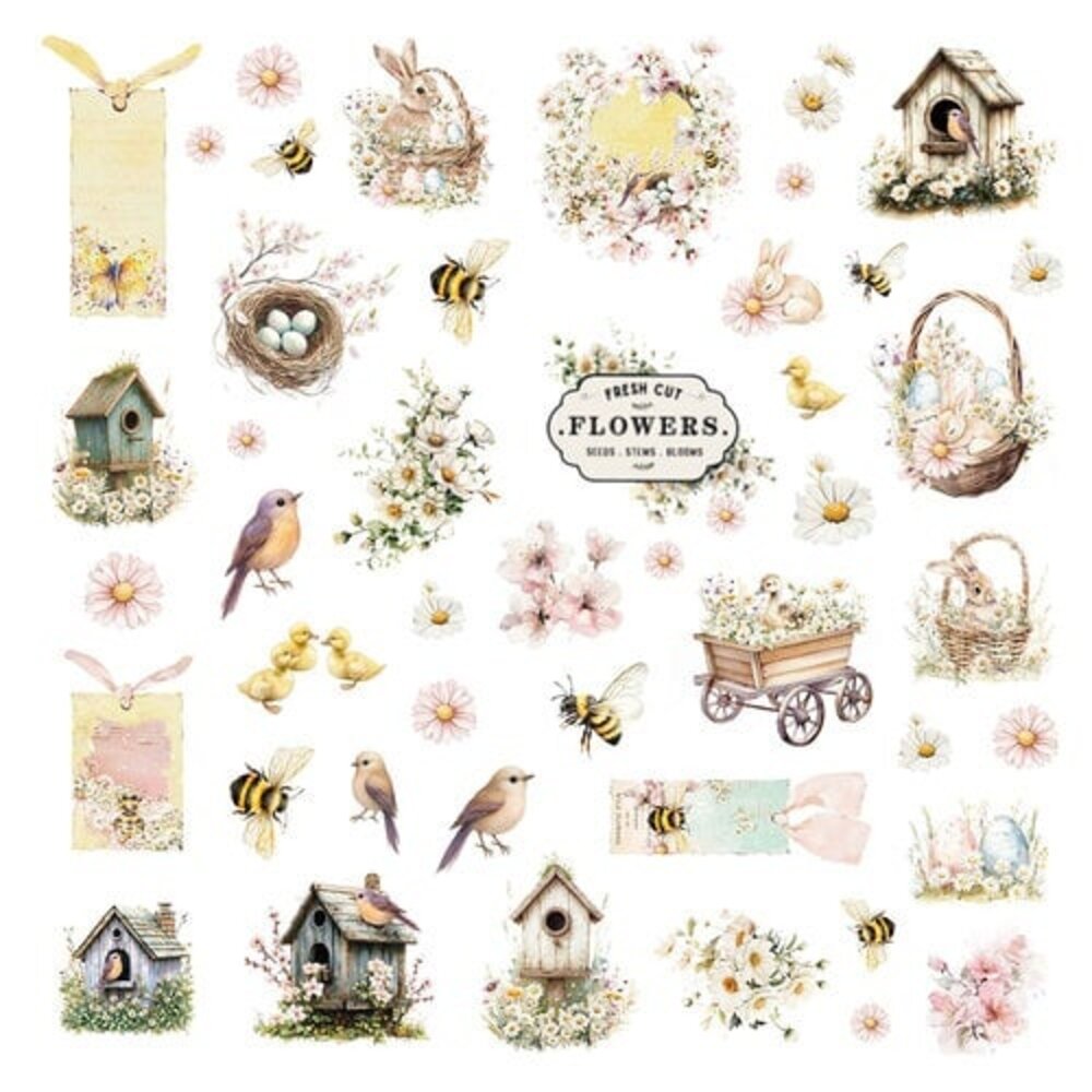 Prima Marketing Inc Among the Wildflowers Ephemera Spring Bits (682279)