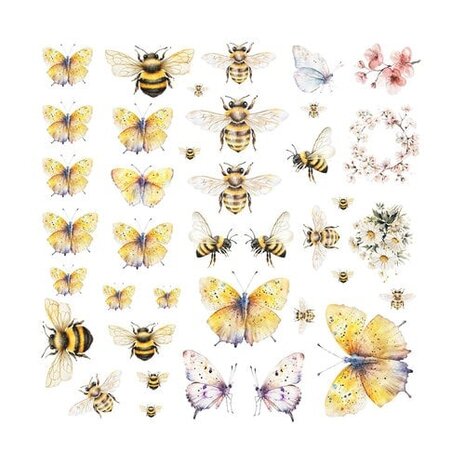Prima Marketing Inc Among the Wildflowers Vellum Ephemera Spring Wings (682286)