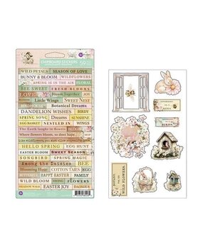Prima Marketing Inc Among the Wildflowers Chipboard Stickers (682262)