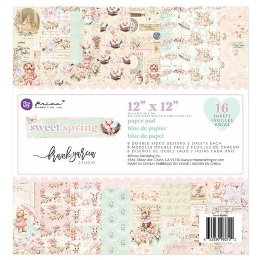 Prima Marketing Inc Sweet Spring 12x12 Inch Paper Pad (982102)