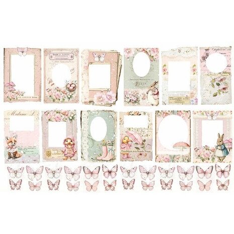 Prima Marketing Inc Sweet Spring Ephemera Butterflies & Frames (982164)