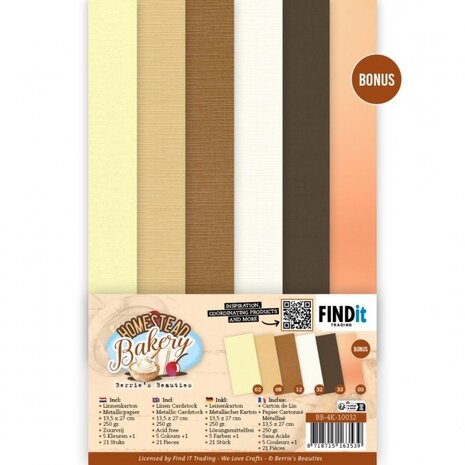 Berrie's Beauties Homestead Bakery 4K Linen Cardstock Pack (BB-4K-10032)