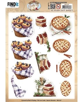 Berrie's Beauties Homestead Bakery 3D Push Out Bake Bites (SB11107) Berrie's Beauties Homestead Bakery 3D Push Out Bake Bites (SB11107)