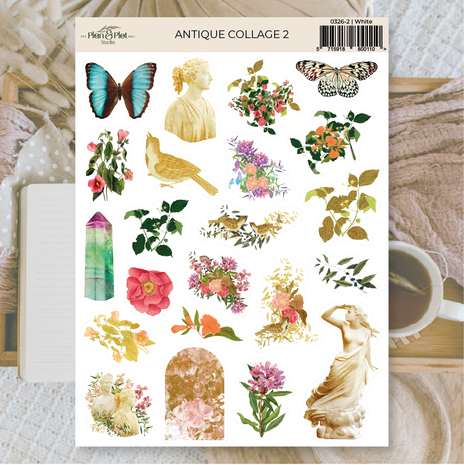 Plan & Plot Studio Antique Collage 2 Stickers (0326-2) Plan & Plot Studio Antique Collage 2 Stickers (0326-2)
