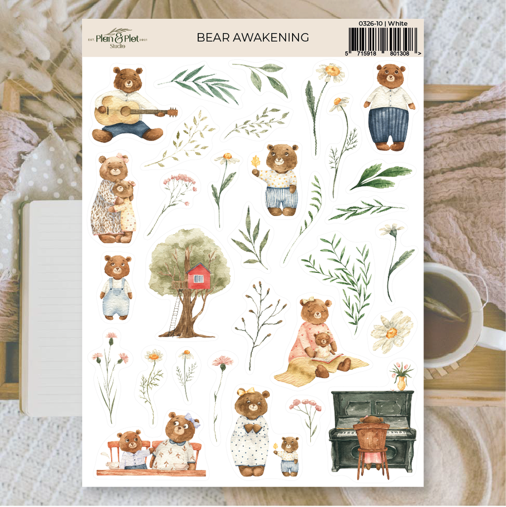 Plan & Plot Studio Bear Awakening Stickers (0326-10) Plan & Plot Studio Bear Awakening Stickers (0326-10)