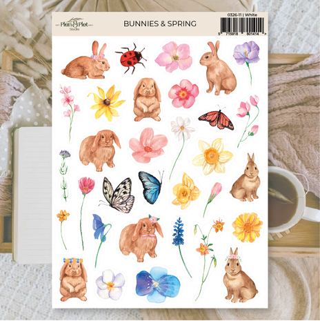 Plan & Plot Studio Bunnies & Spring Stickers (0326-11) Plan & Plot Studio Bunnies & Spring Stickers (0326-11)