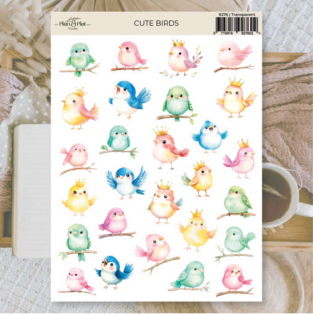 Plan & Plot Studio Cute Birds Stickers (9276) Plan & Plot Studio Cute Birds Stickers (9276)