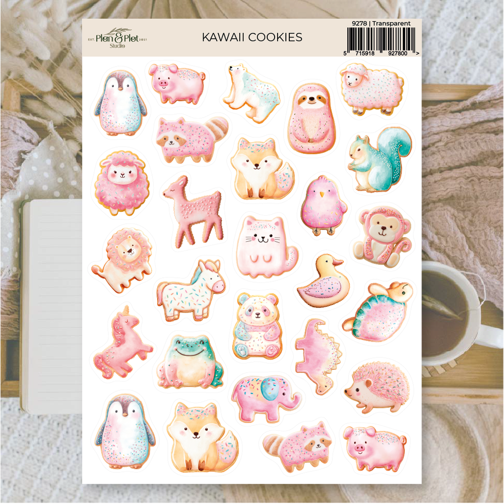 Plan & Plot Studio Kawaii Cookies Stickers (9278) - Paperpads.nl