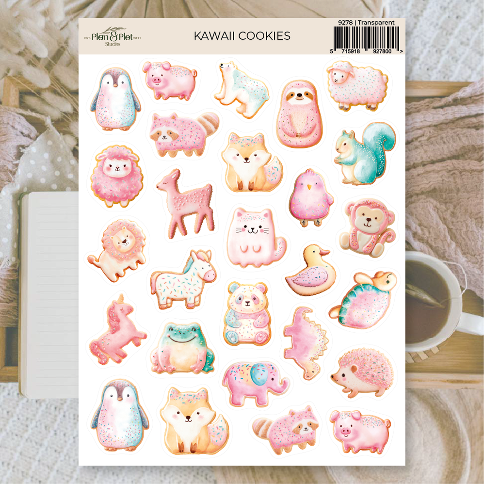 Plan & Plot Studio Kawaii Cookies Stickers (9278)